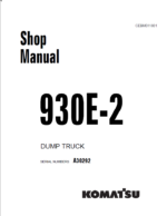 Komatsu 930E-2 (A30292) Shop Manual