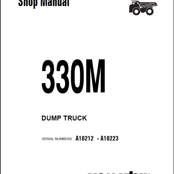 Komatsu 330M (A10212 - A10223) Shop Manual