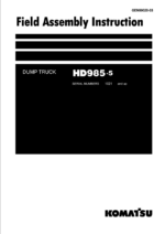 HD985-5 Field Assembly Instruction (1021 and up)