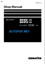 D61EX-24 D61PX-24 Shop Manual (40001 and up)
