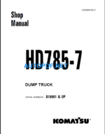 HD785-7 (A10001 & UP) Shop Manual