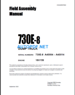 Komatsu 730E-8 SN A40004-A40014 Shop Manual