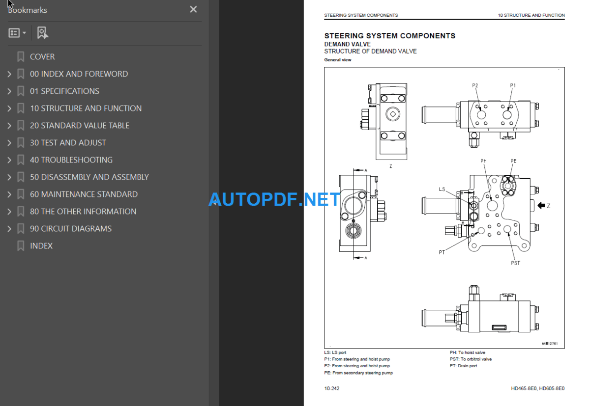 HD465-8E0 HD605-8E0 Shop Manual