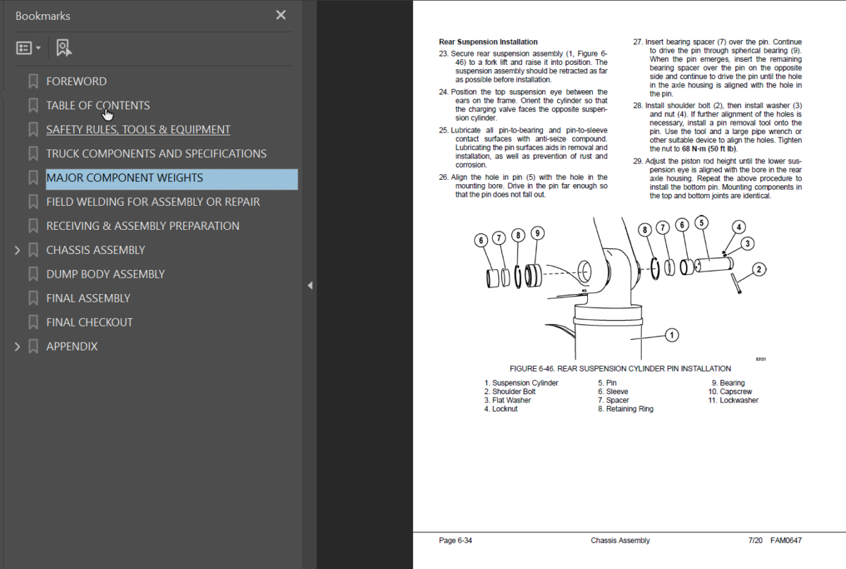 Komatsu 930E-5 Field Assembly Manual (A40067 - A40127)