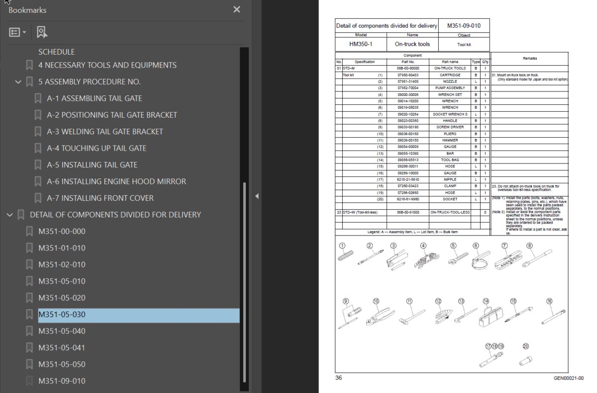 HM350-1 Galeo Field Assembly Instruction