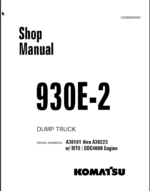 Komatsu 930E-2 (A30181 thru A30223) Shop Manual