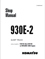 Komatsu 930E-2 (A30156 thru A30180 w MTUDDC 4000 Engine) Shop Manual