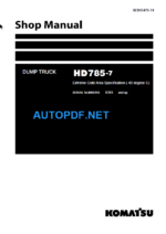 HD785-7 (-40DEGREE) Shop Manual