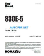 830E-5 SN A50174-A50220 Shop Manual