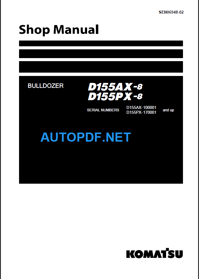 D155AX PX-8 Shop Manual