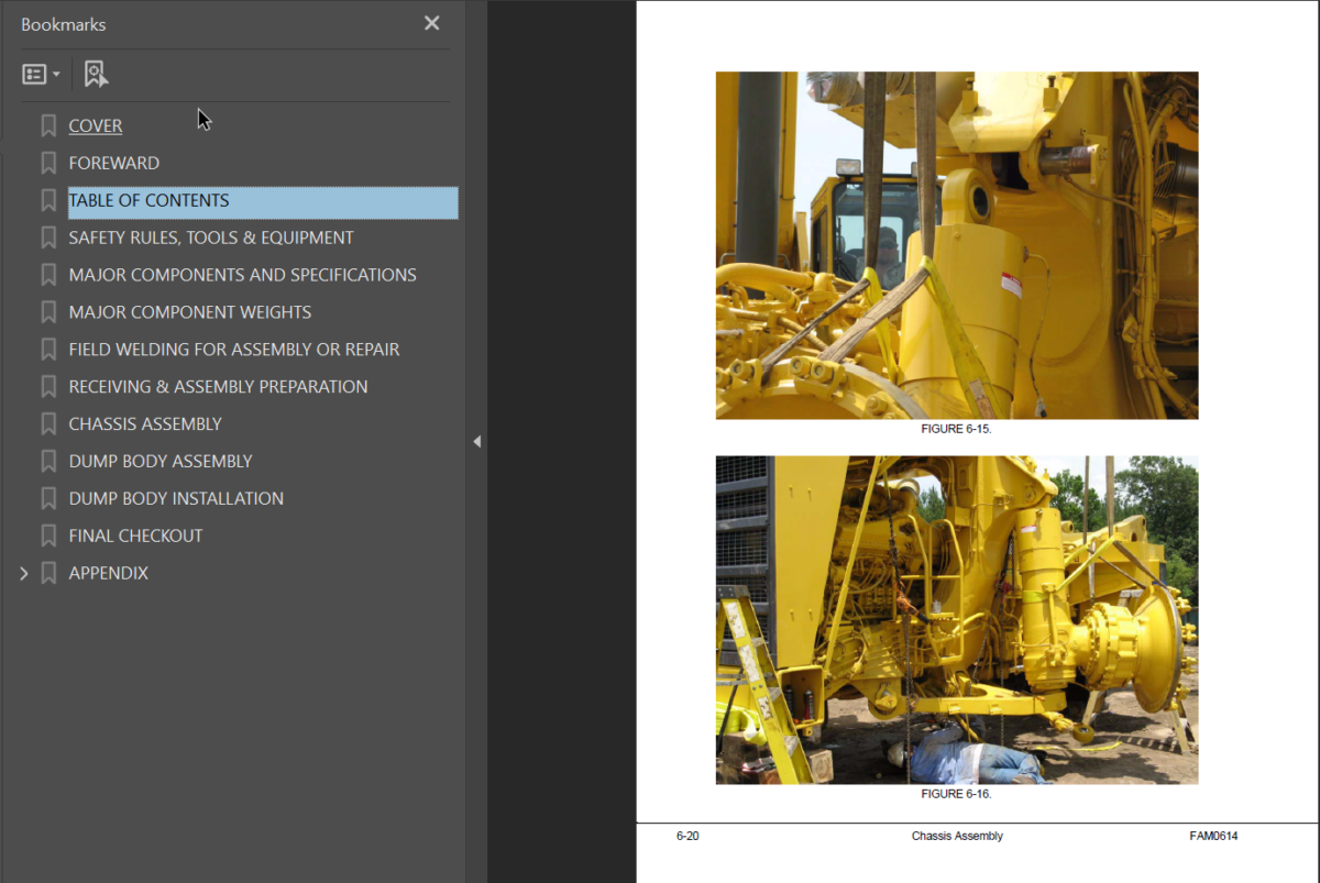 Komatsu HD1500-7 Field Assembly Instruction