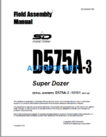 Komatsu Dozer D575A-3 Field Assembly Manual