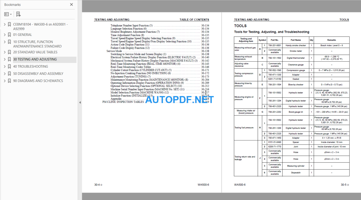 WA500-6 Shop Manual