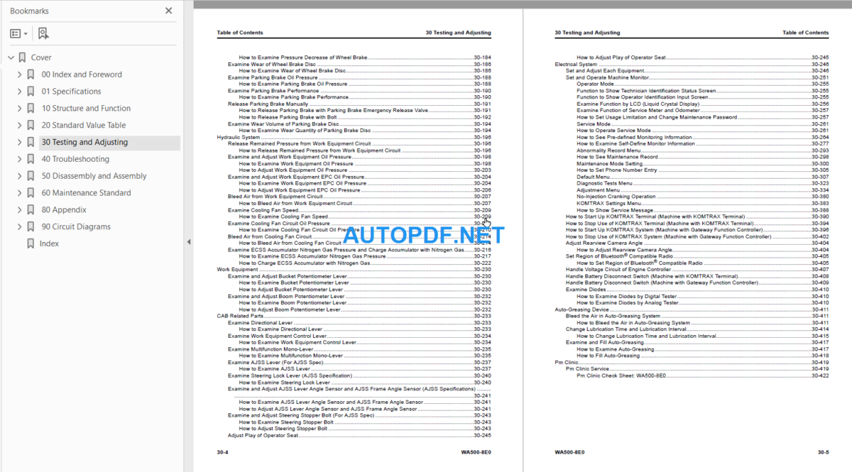 WA500-8E0 Shop Manual