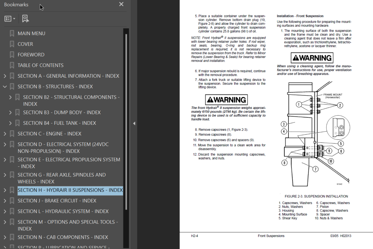 Komatsu 930E-2 (A30181 thru A30223) Shop Manual