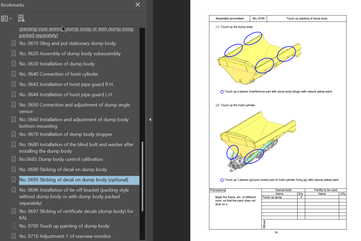 HM400-5E0 Field Assembly Instruction