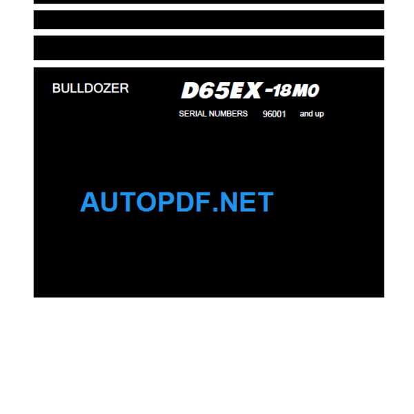 D65EX-18M0 Shop Manual