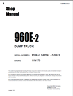 Komatsu 960E-2 (A30027 - A30073) Shop Manual