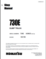 Komatsu 730E (A30633 and up) Shop Manual