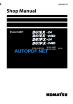 D61EX-24 D61EX-24E0 D61PX-24 D61PX-24E0 Shop Manual