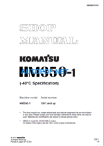 HM350-1 Shop Manual