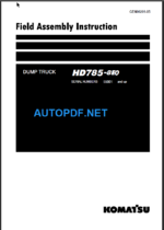 HD785-8E0 Shop Manual