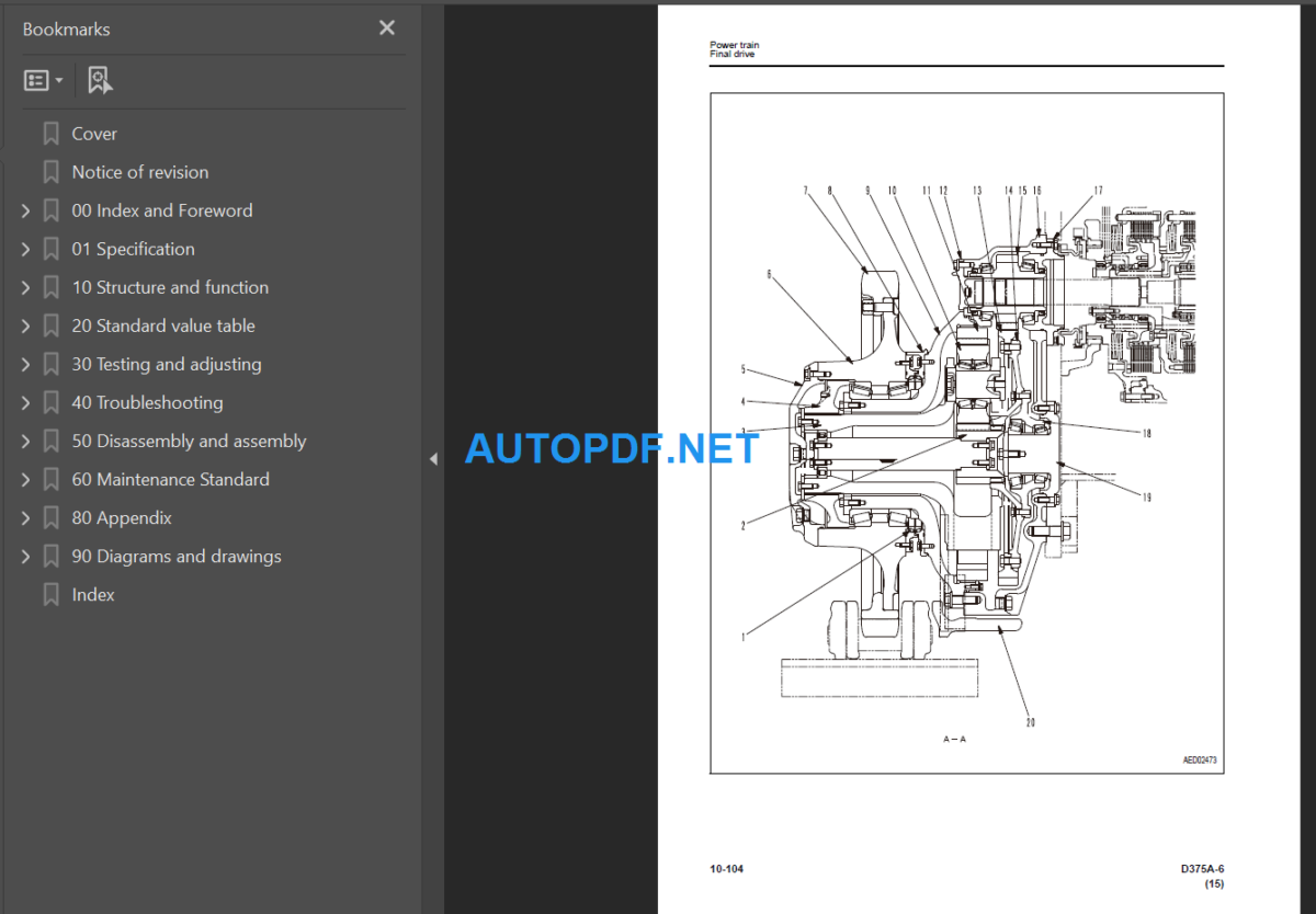 D375A-6 (60001 and up) Shop Manual