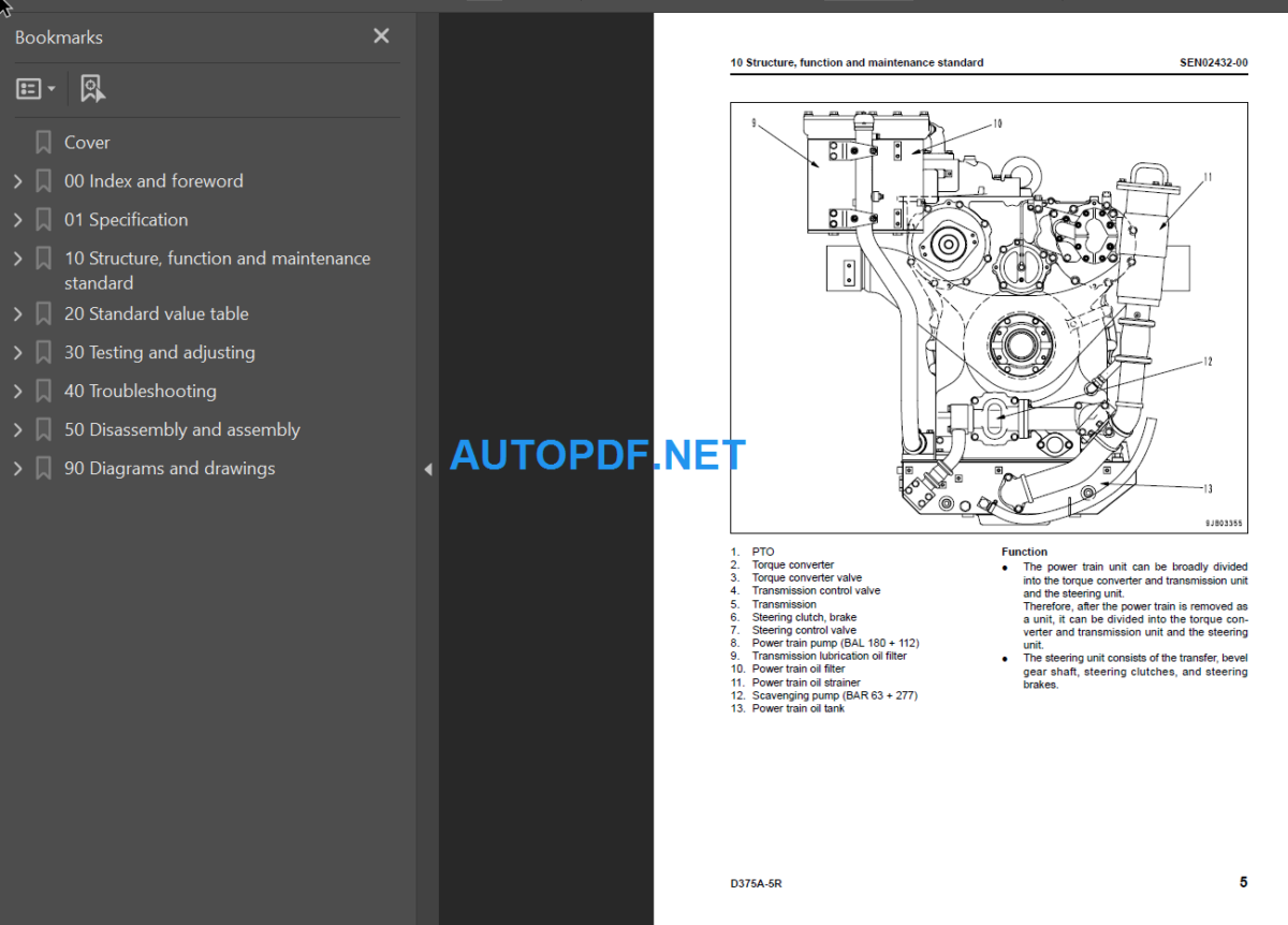 D375A-5R Shop Manual (55001 and up)