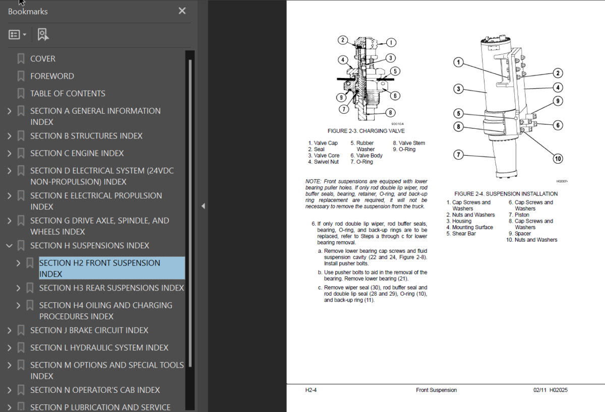 Komatsu 730E TROLLEY (A30431 A30432 A30460 A30461 A30463 A30464 & A30467 - A30469) Shop Manual