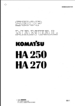 Komatsu HA250 HA270 Shop Manual