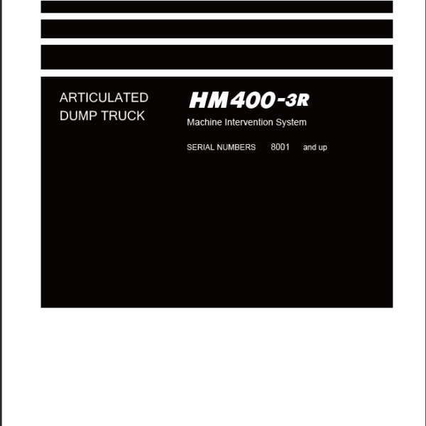 Komatsu HM400-3R Field Assembly Instruction