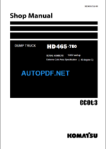 HD465-7E0 (11497 and up) Shop Manual