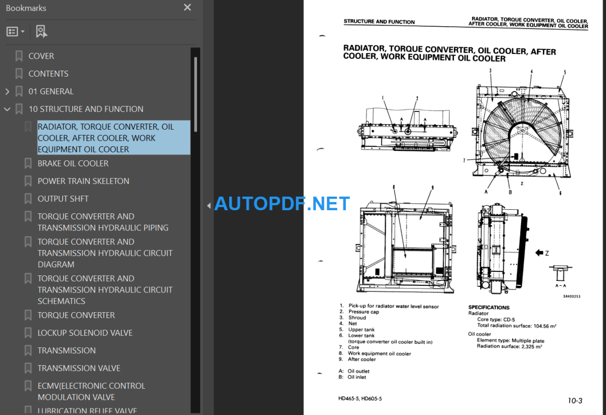 HD465-5 HD605-5 Shop Manual