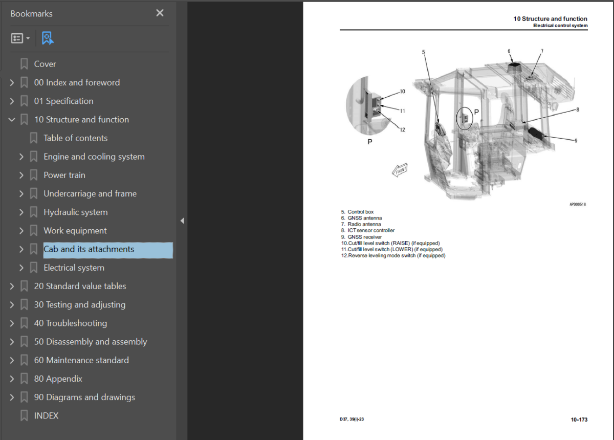 Komatsu D37EXi-23 D37PXi-23 (80179 and up) D39EXi-23 D39PXi-23 (90404 and up) Shop Manual