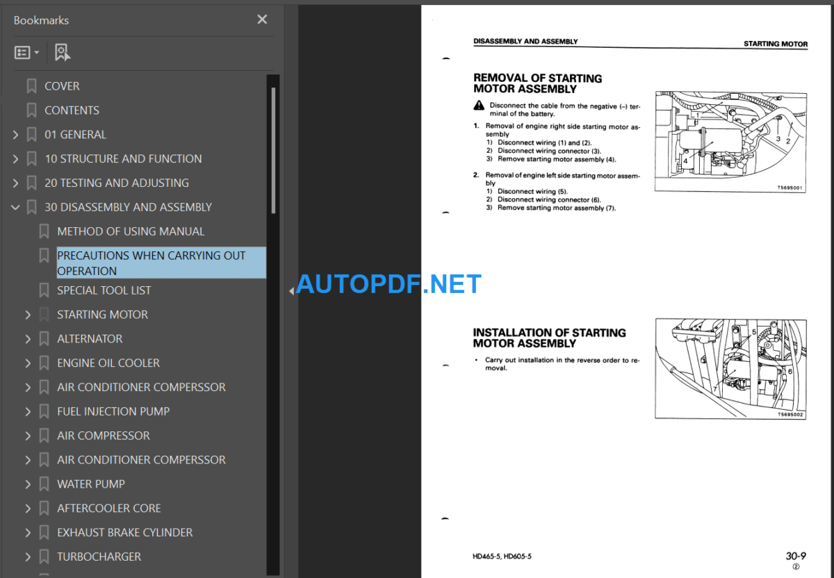 HD465-5 HD605-5 Shop Manual