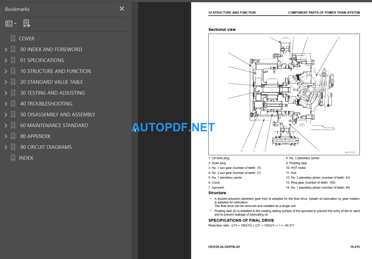 D61EXi-24 D61PXi-24 Shop Manual (40001 and up)