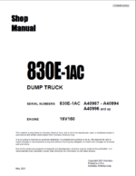 Komatsu 830E-1AC (A40987 - A40994 A40996 and up) Shop Manual