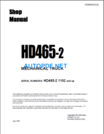 HD465-2 Shop Manual