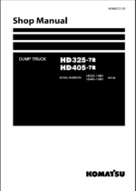 Komatsu HD325-7R HD405-7R Shop Manual