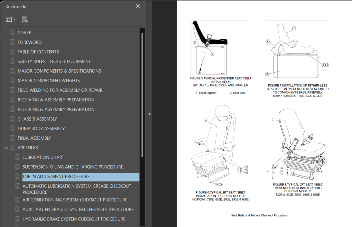 Komatsu 930E-4 Field Assembly Manual (A31693 - A31869 A31881 A31891)