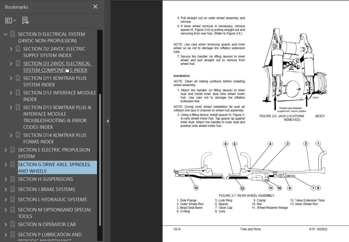 Komatsu 830E-1AC (A40987 - A40994 A40996 and up) Shop Manual