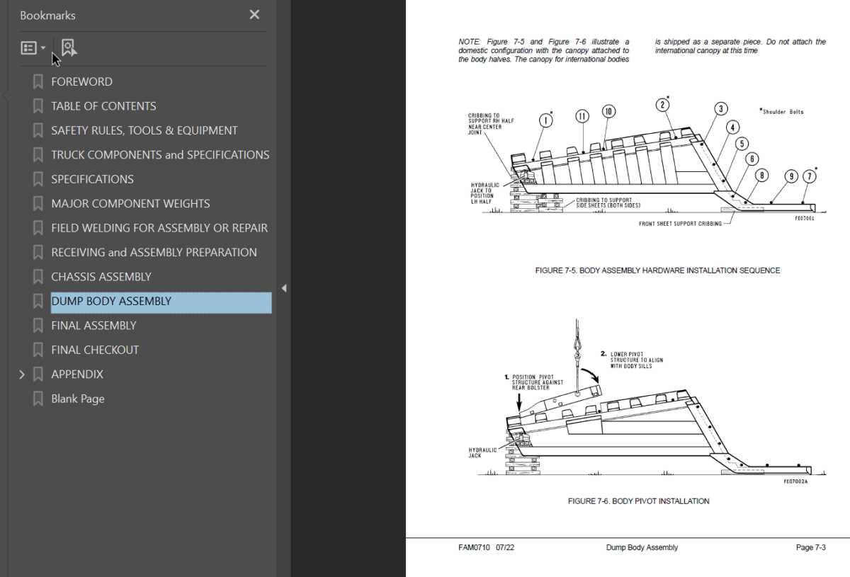 Komatsu 730E-8 Field Assembly Manual