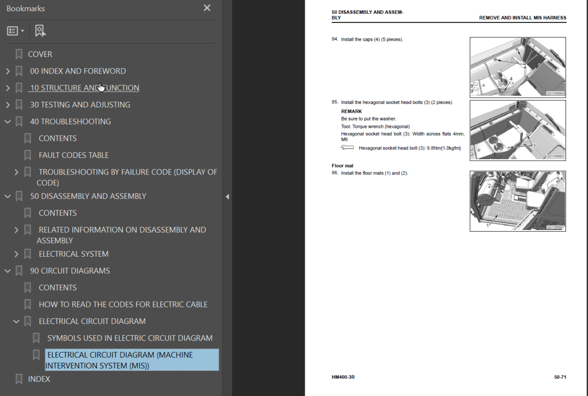 HM400-3R (8001 and up) (SEN06833-04) Shop Manual