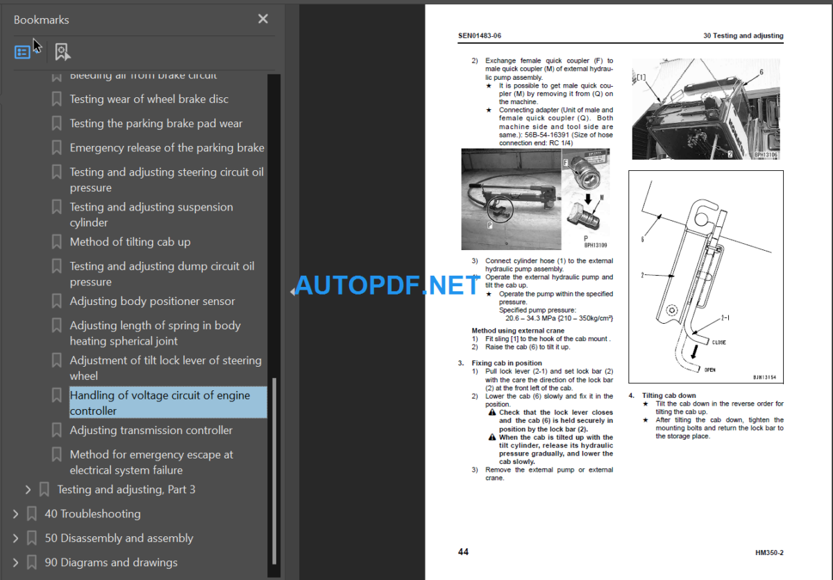 HM350-2 Shop Manual