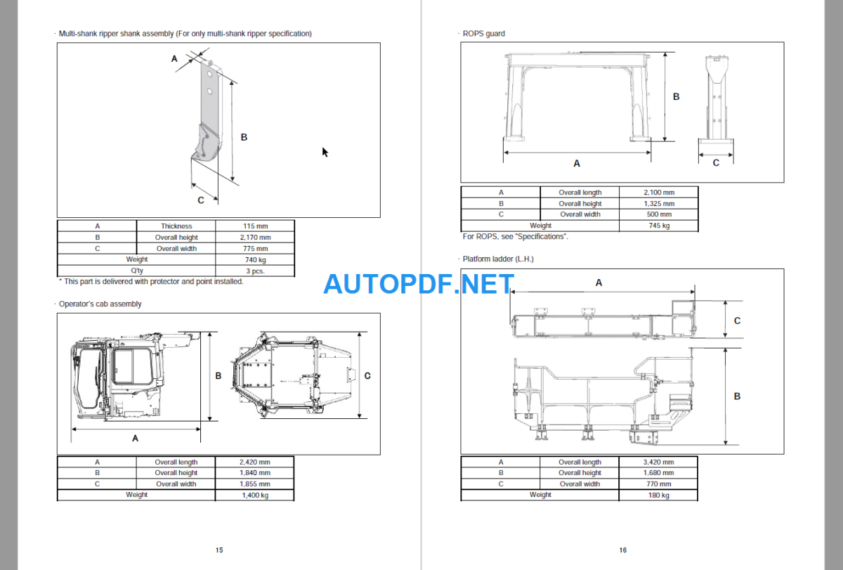 Komatsu Dozer D475A-8R Field Assembly Instruction