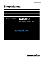 WA380-8 (CHN) For NA SN DZCQ0001-UP Shop Manual