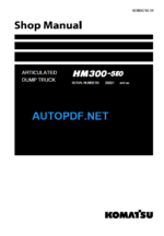 HM300-5E0 Shop Manual