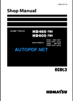 HD465-7E0 HD605-7E0 Shop Manual