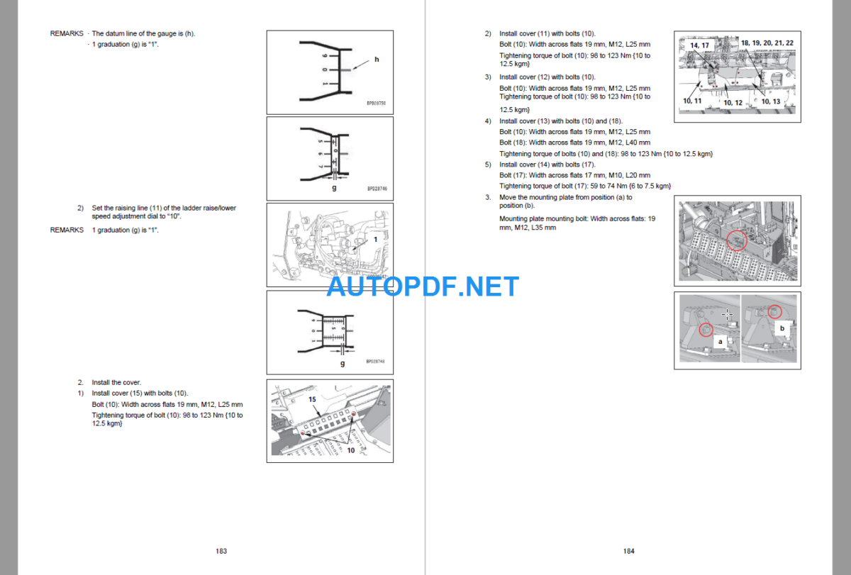 Komatsu Dozer D475A-8R Field Assembly Instruction