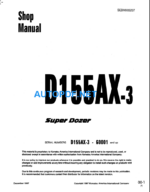 D155AX-3 Shop Manual